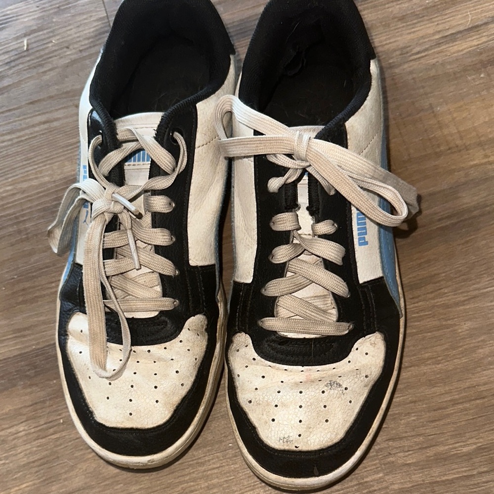 Puma Black and White with Light Blue Sneakers for Everyday Comfort